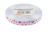 Wstążka satynowa serca 25mmx22m WSV12-3 Brewis